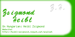 zsigmond heibl business card